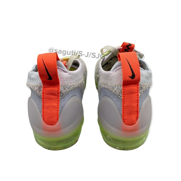 Nike Air VaporMax 2021 Flyknit Women Size 6 Light Bone Coral Green DC4112-003 - Picture 6 of 8